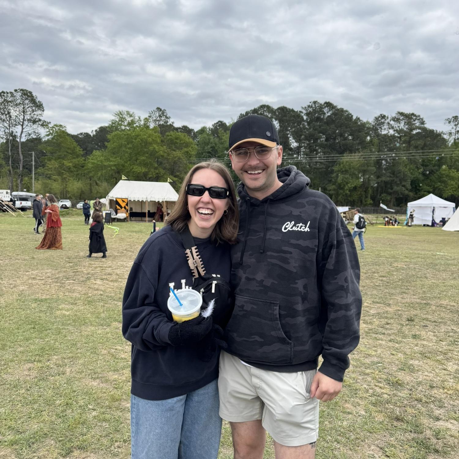 Last minute they decided to go to the Local Renaissance Fair. All smiles around!