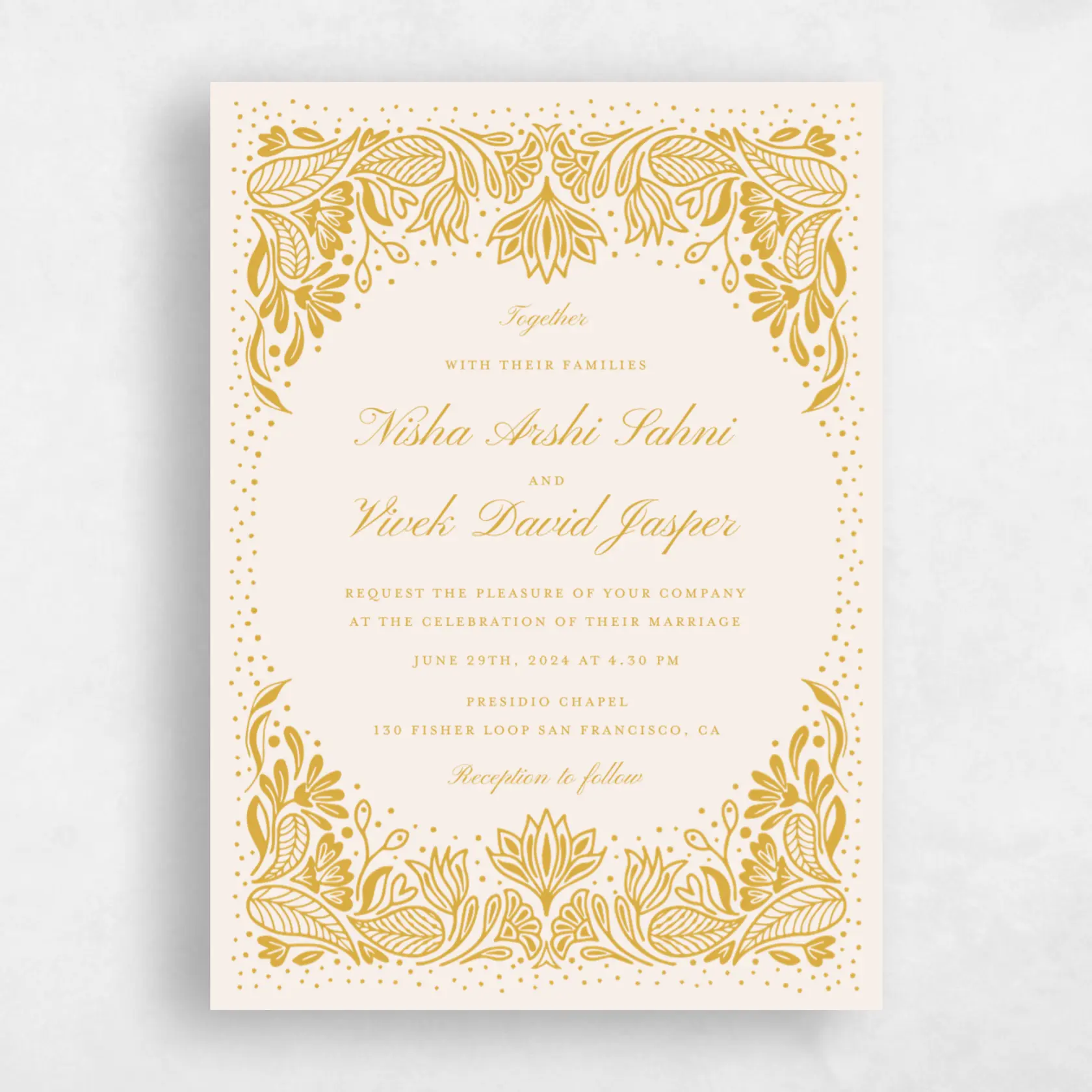 Invitation - Taneja Portrait preview