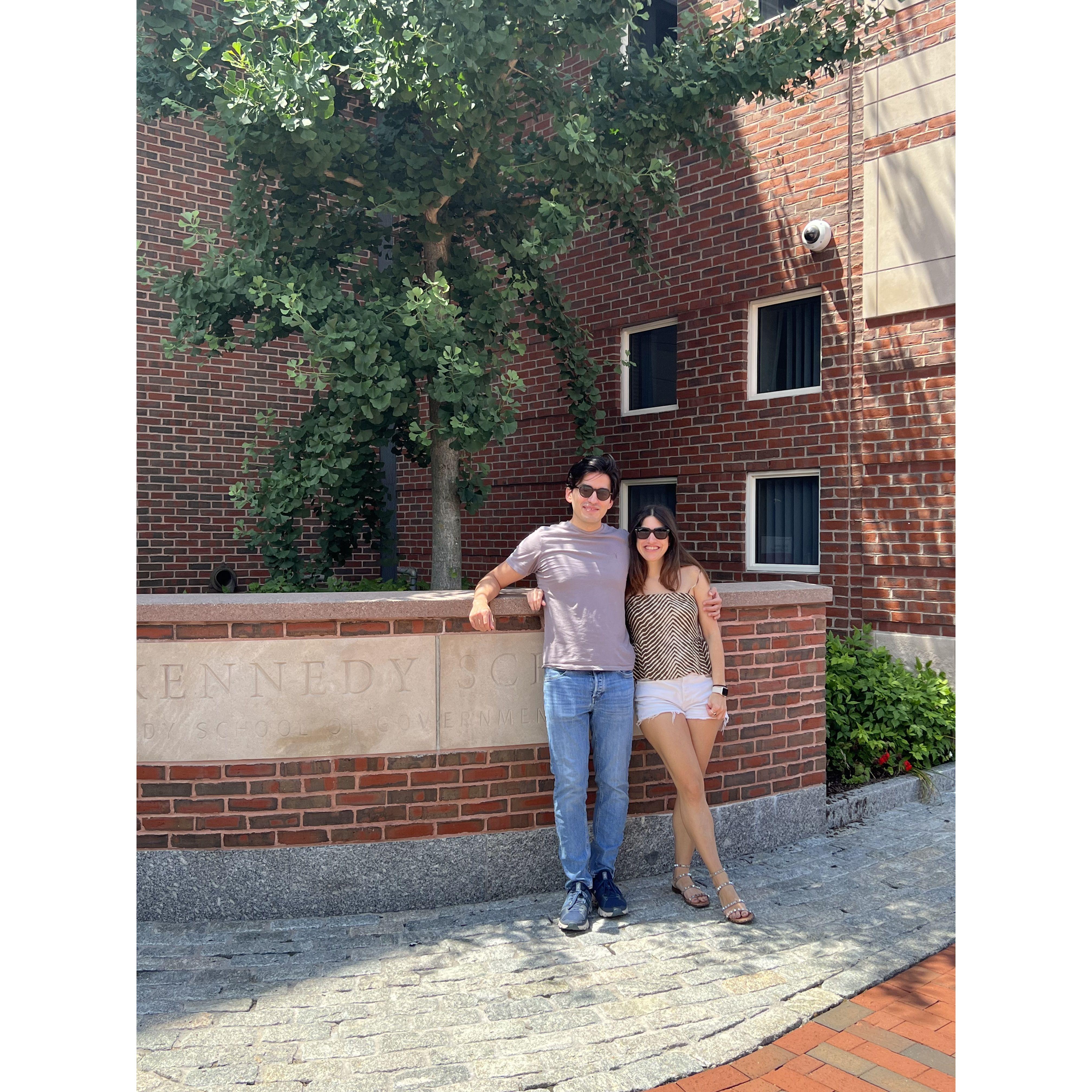 We went together to Boston to see each other life there