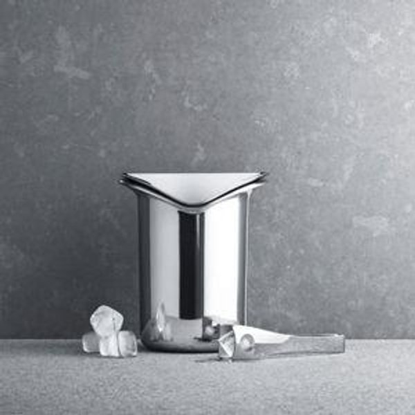 WINE ice bucket with tongs in stainless steel | Georg Jensen