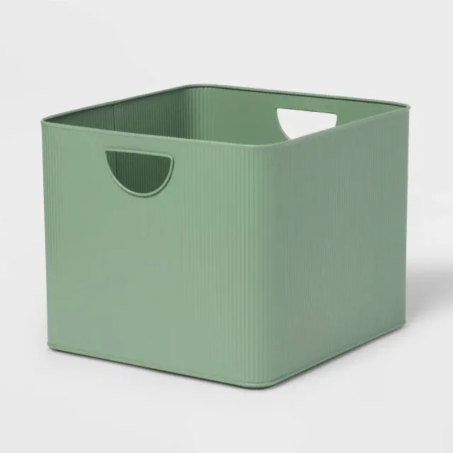 Metal Bin Large Green - Brightroom™