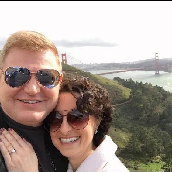 We celebrated getting the ring by taking photos together.