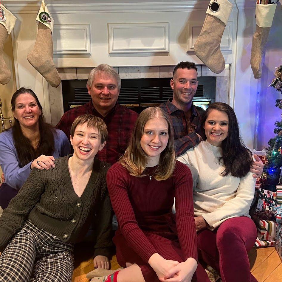 James's first Carolina Christmas in 2022! Except this year it was colder in SC than in Canada!