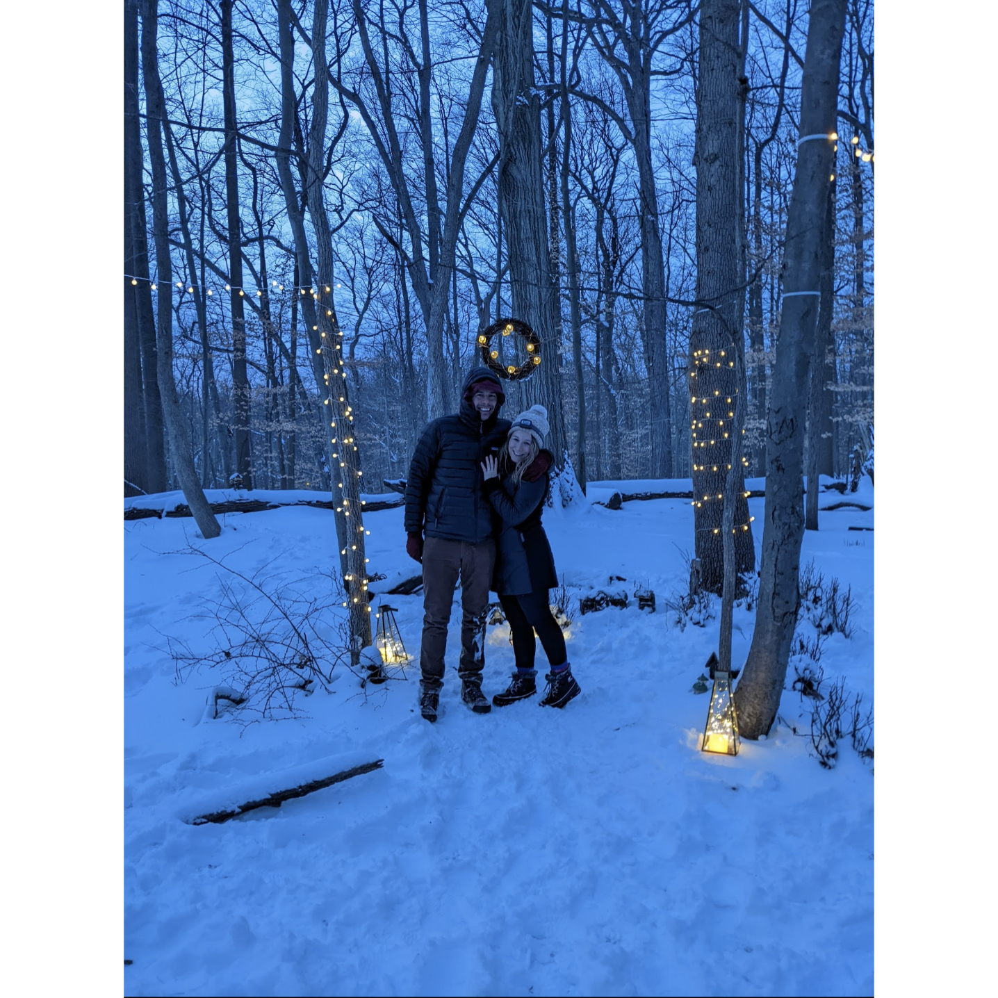 Our engagement in the beautiful South Mountain Reservation - January 29th, 2022