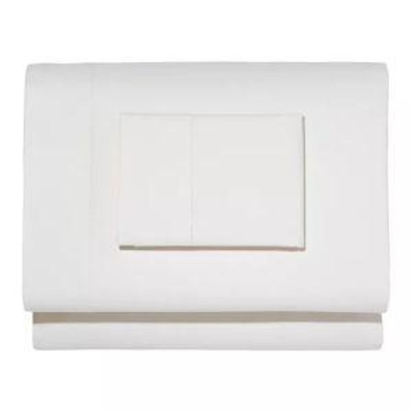 280-Thread-Count Pima Cotton Percale Sheet Set (Size: Queen; Color:White)