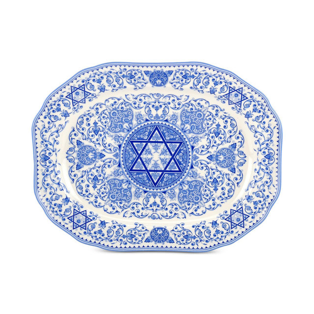 Spode Hanukkah Oval Platter