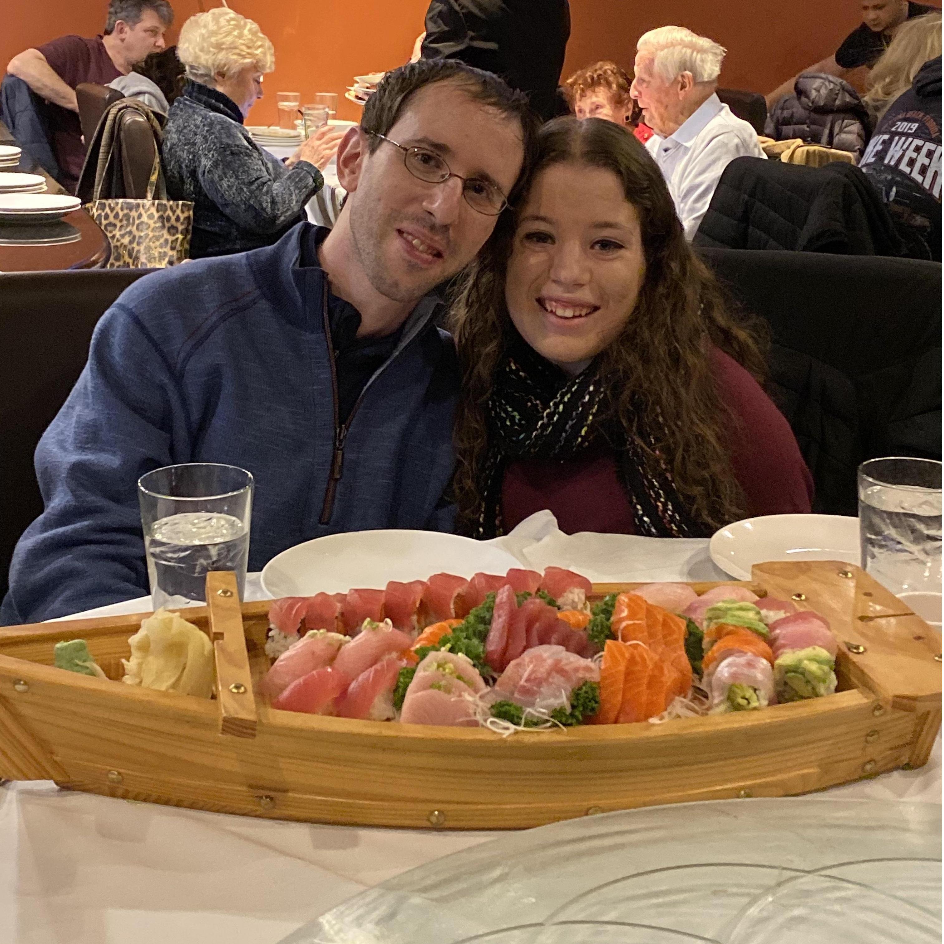 Celebrating Christmas the best way we know - with a boatload of sushi with all the other Jews on Long Island
December 25, 2019