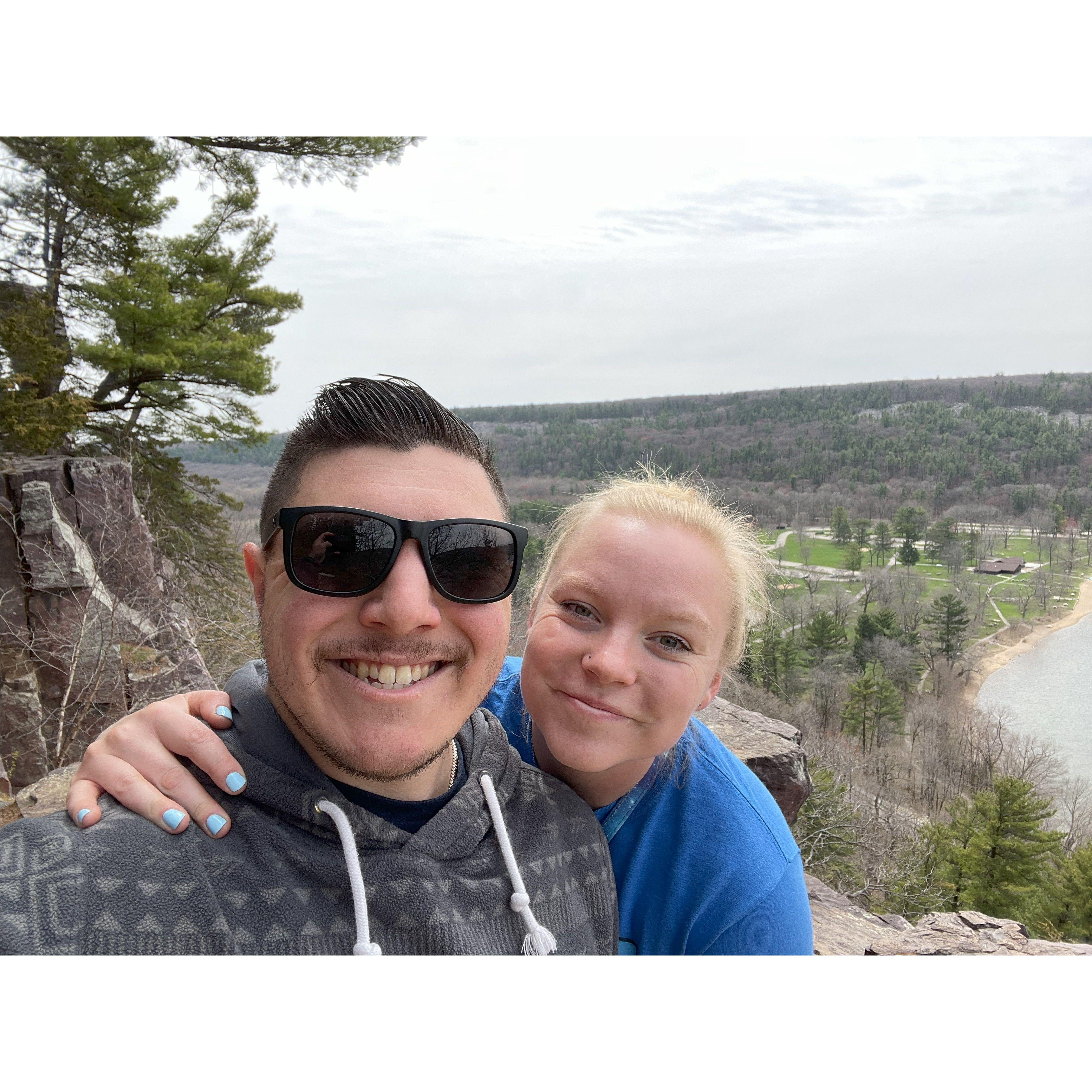 His first time visiting Wisconsin