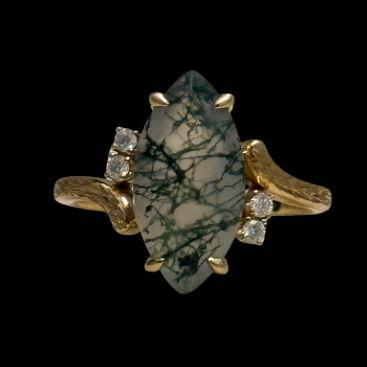 The moss agate stone
