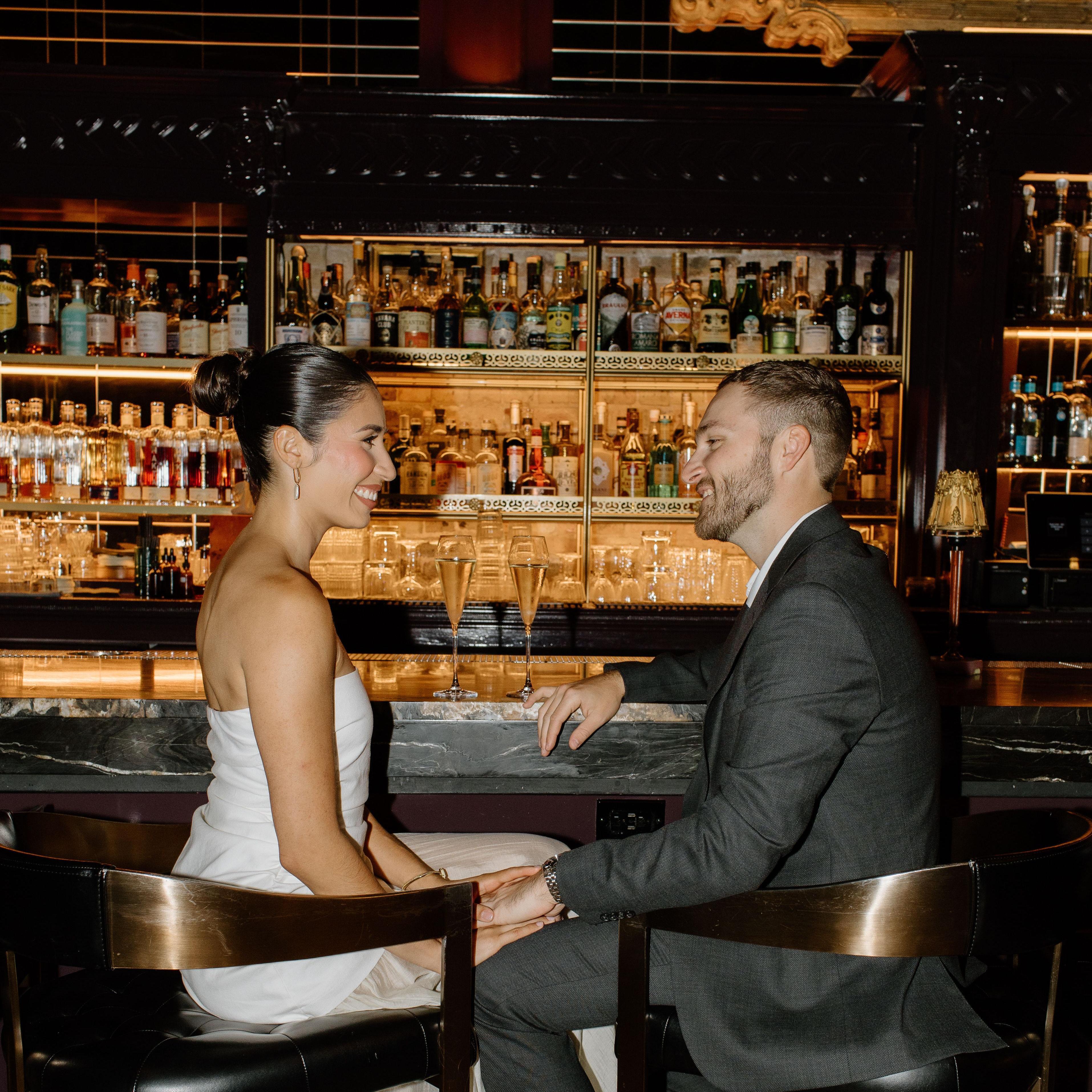 Engagement pictures at the Pearl Club in Chicago!