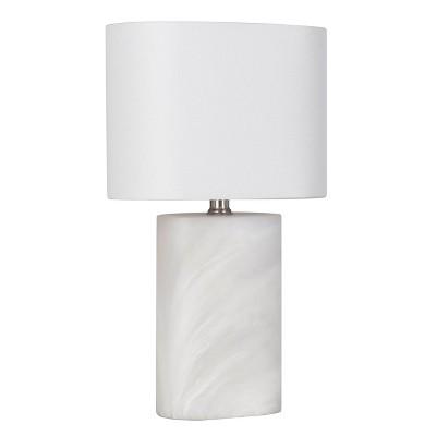 Faux Alabaster Dual Accent Oblong Table Lamp White (Includes Energy Efficient Light Bulb)- Project 62™