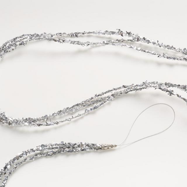 Triple Strand Silver Glitter Garland