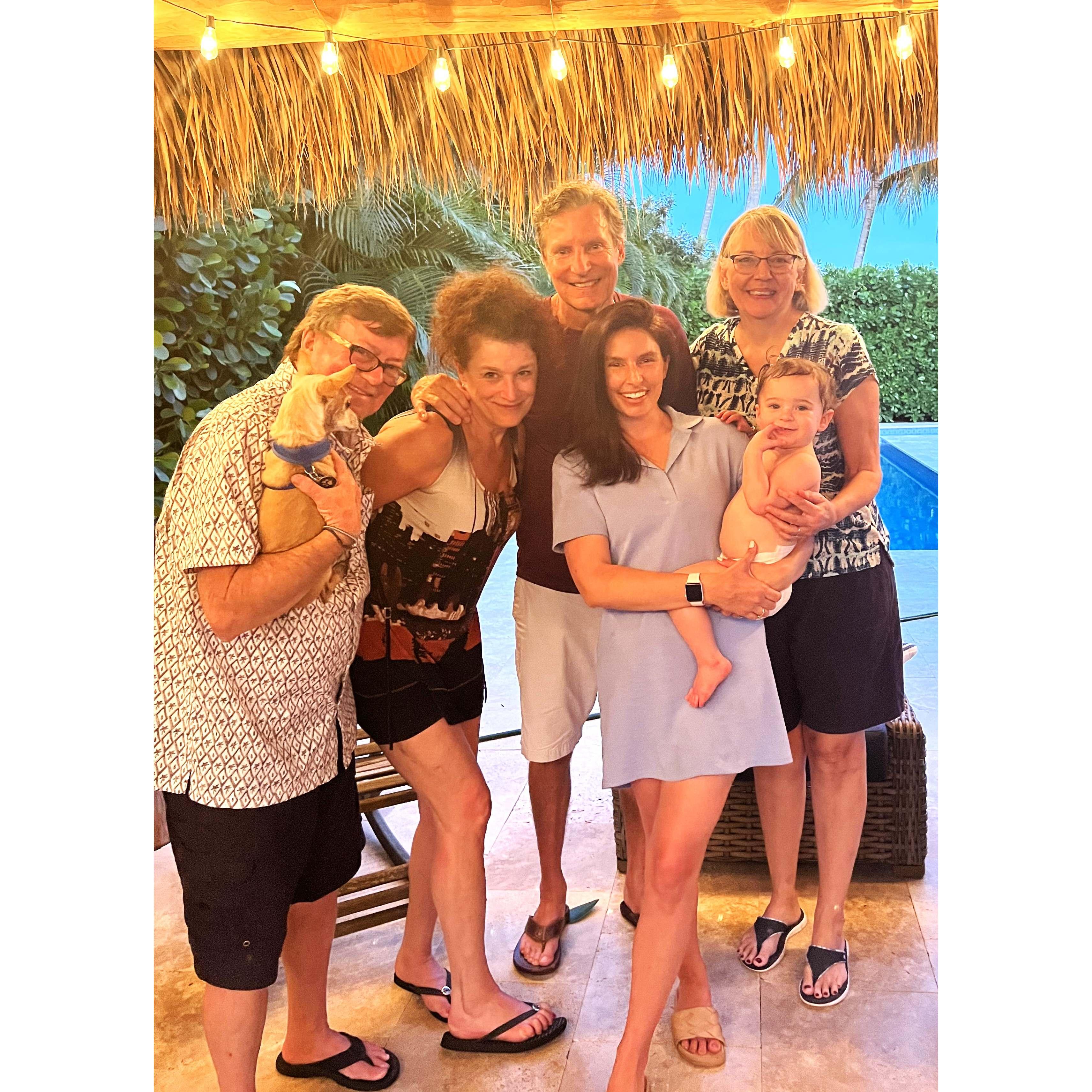 Scott, Marcia, Rich, Cousin Lisa, daughter Kait & granddaughter Coco,  Delray Beach, FL March 2021