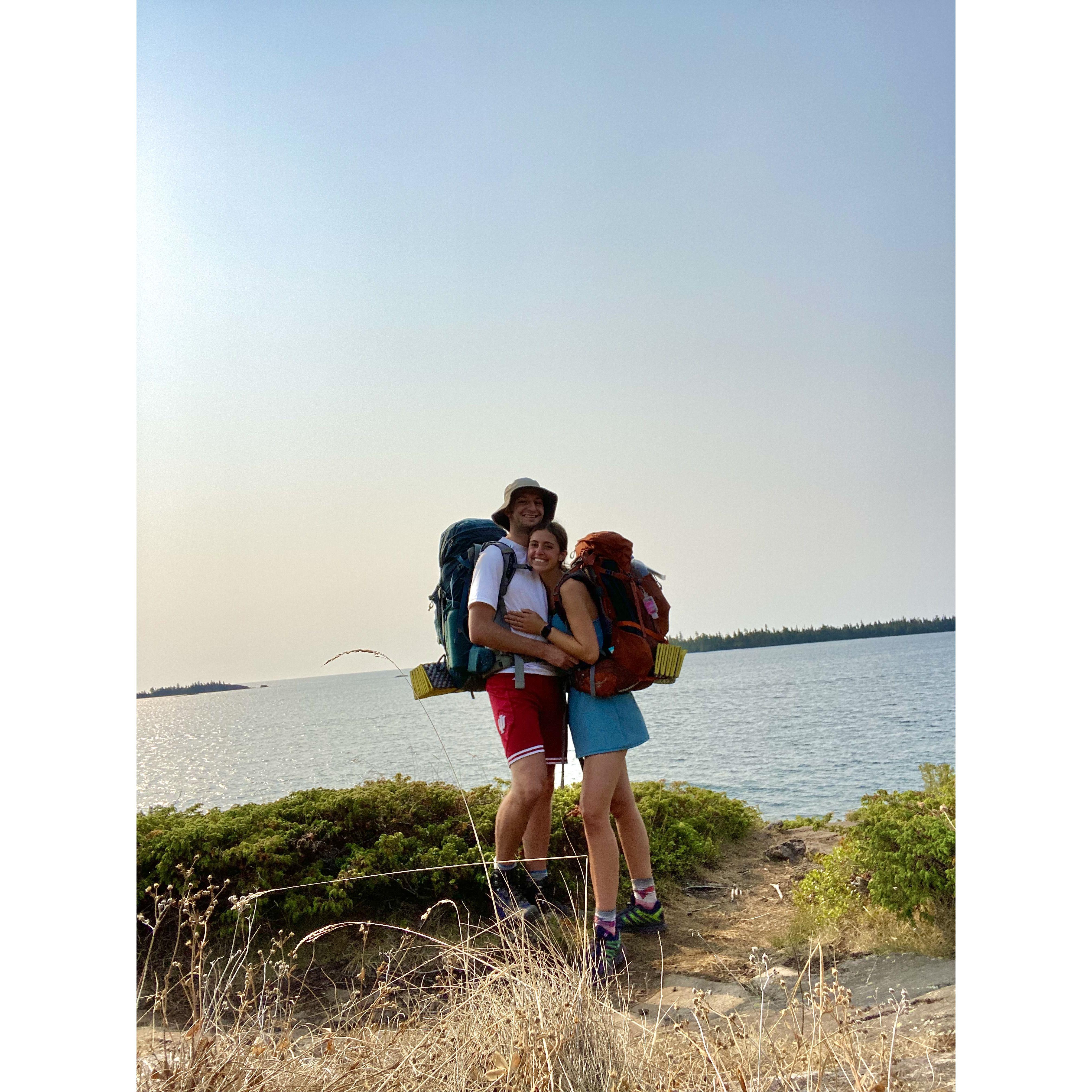 Isle Royale NP. Clay's first ever camping trip!