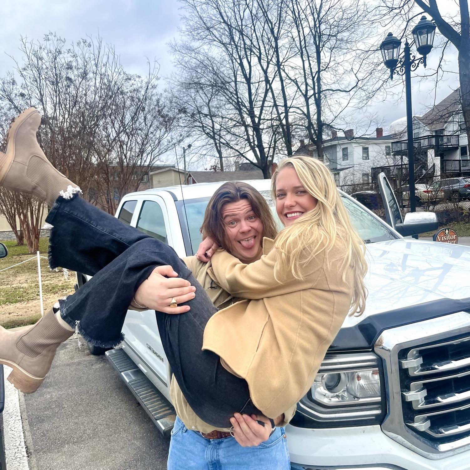 In Lexington for the Tyler Childers New Years Eve concert. We first said I love you later than night.