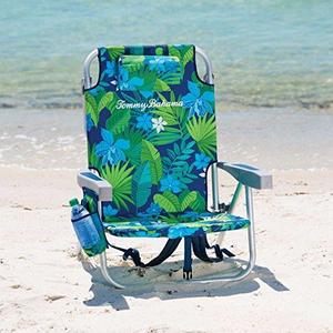 Tommy Bahama Backpack Cooler Chair with Storage Pouch and Towel Bar