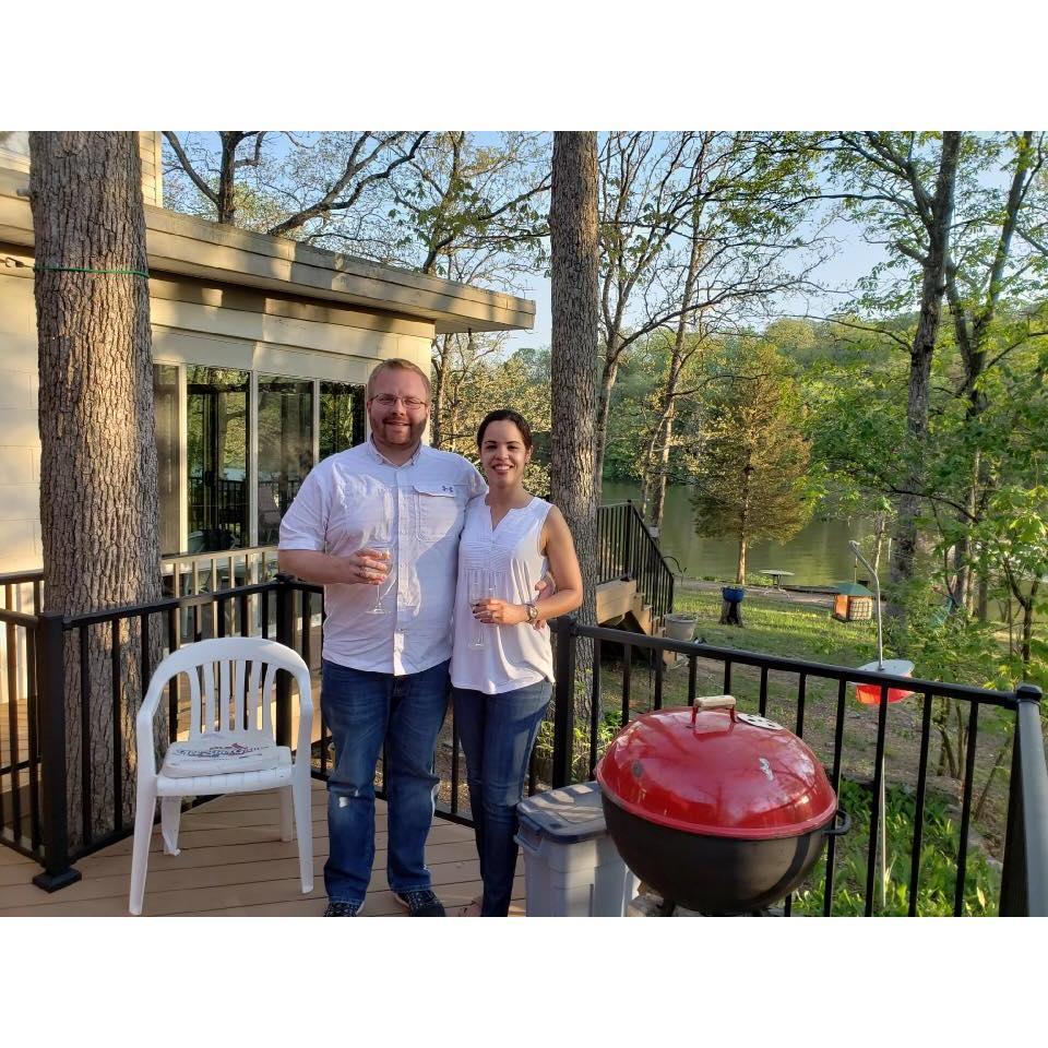 Celebrating our engagement in St. Louis