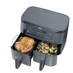 Ninja - Foodi 6-in-1 10qt. XL 2Basket Air Fryer with DualZone Technology & Smart Cook System - Cyberspace