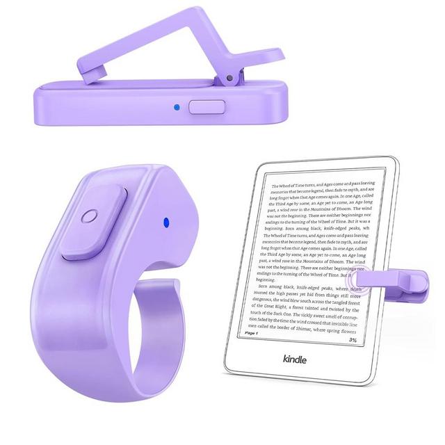 DATAFY [Case-Friendly] Remote Control Page Turner Ring for Kindle Paperwhite Oasis Scribe Kobo eReaders, Camera Camcorder Remote Controls, Page Turner Clicker for ipad iPhone Tablets with Storage Bag