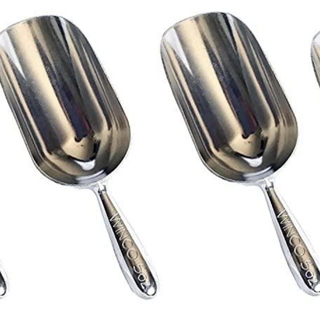 Winco 4 Pack 5 Oz. Aluminum Multi-Purpose Scoop Commercial Grade Quality