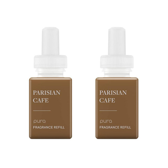 Pura - Fragrance for Smart Home Air Diffusers - Room Freshener - Aromatherapy Scents for Bedrooms & Living Rooms - Odor Eliminator - 2 Pack - Parisian Café
