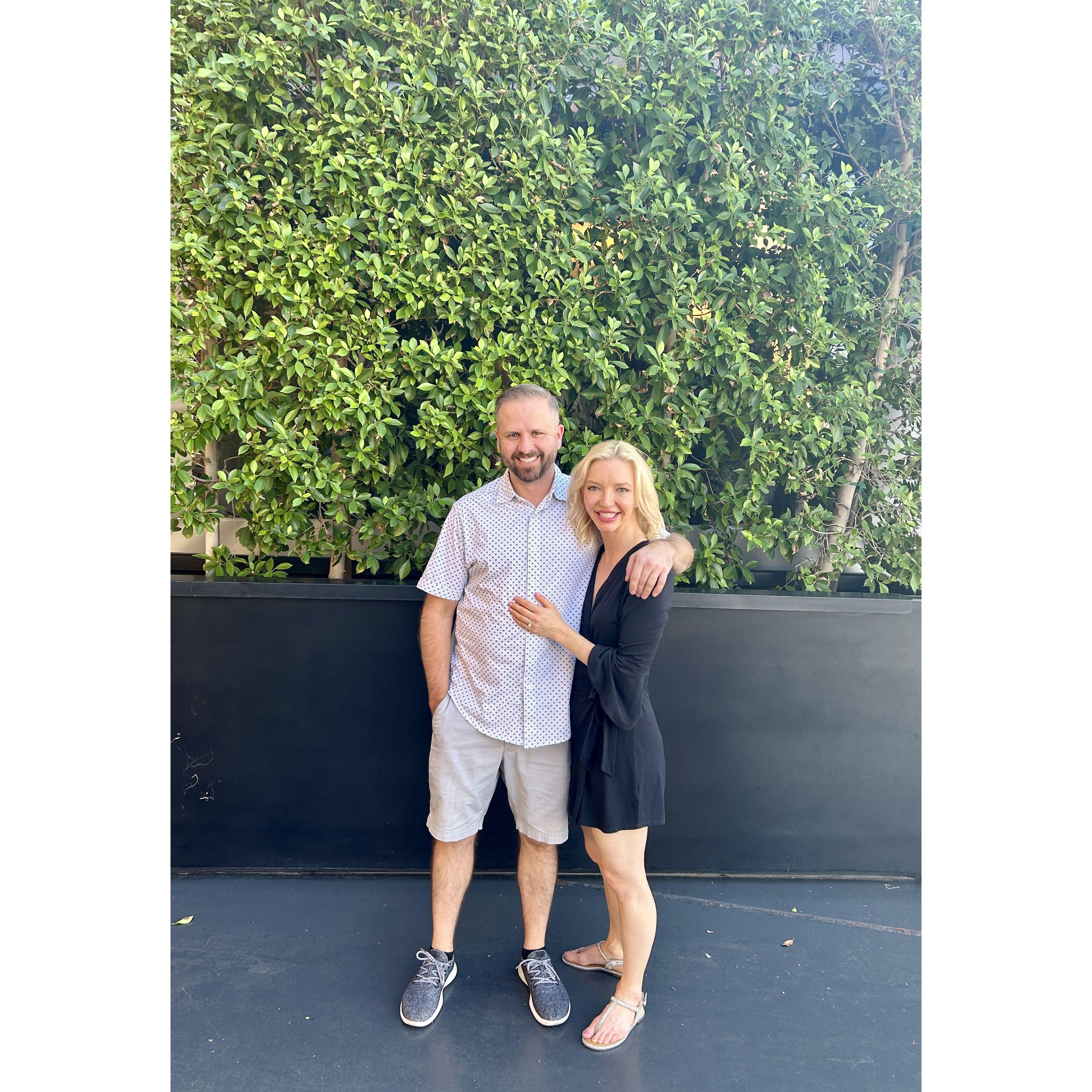September 21, 2024 aka the day Luke and Sarah got engaged. The couple celebrated with a cheers where they had their first date at Culinary Dropout in Old Town Scottsdale.