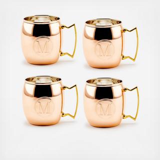 Monogram Moscow Mule Mug, Set of 4