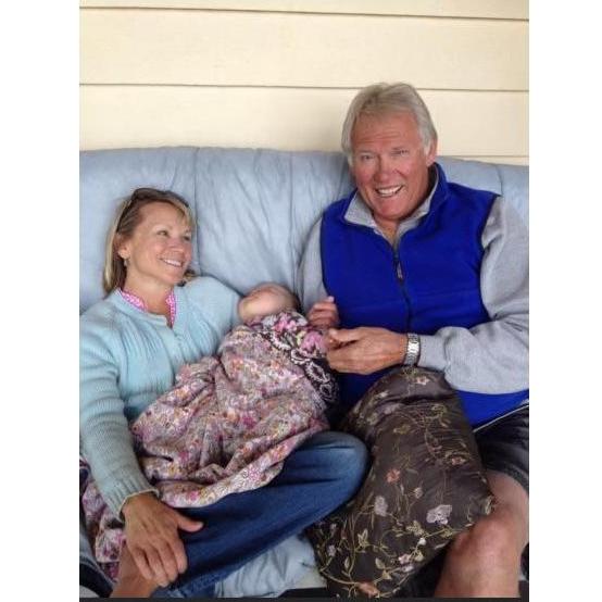 Dad and Paige in Coeur d'alene. They love to enjoy their beautiful outdoor space and prolific garden. We often Facetime with them in this space :)