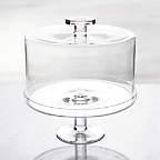 Crate and Barrel Footed Cake Stand with Dome