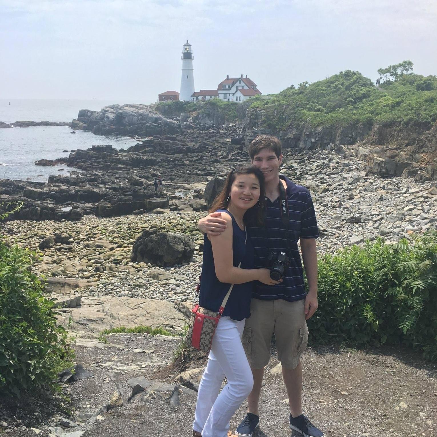 One of our first trips taken together in Portland, ME in June 2017