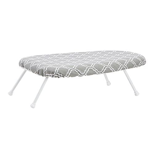 AmazonBasics Tabletop Ironing Board with Folding Legs - Trellis Removable Cover