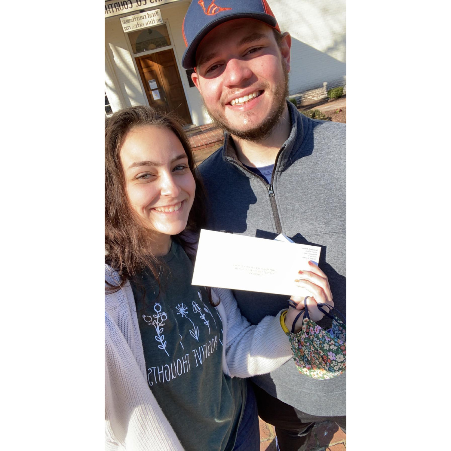 We have our marriage license!