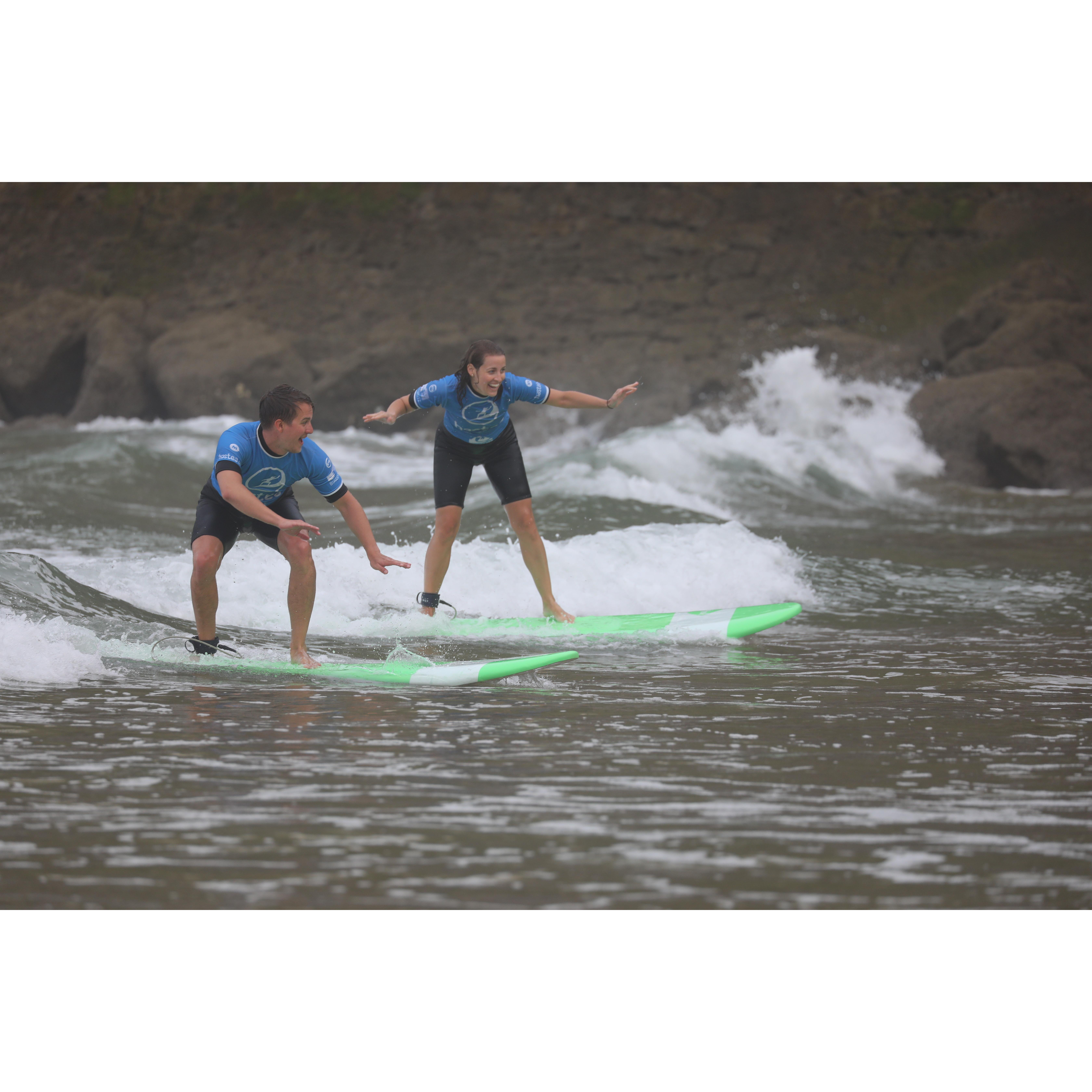 "surfing" in Biarritz, France (September 2018)
