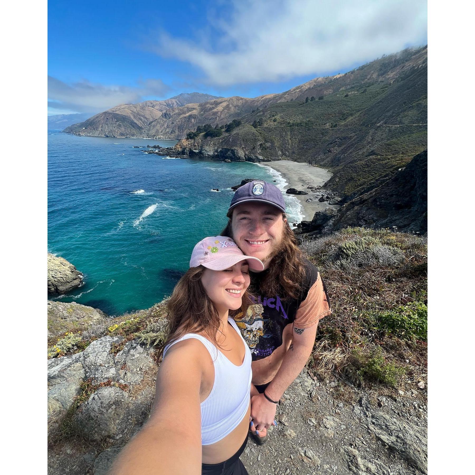 This is Colton's favorite photo of us from Big Sur, it was magical!