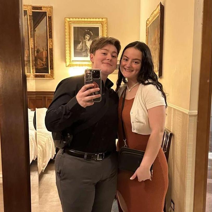 The moment before Shelby took McKena to the fountain in Rome where she got on one knee and asked her to be her wife!