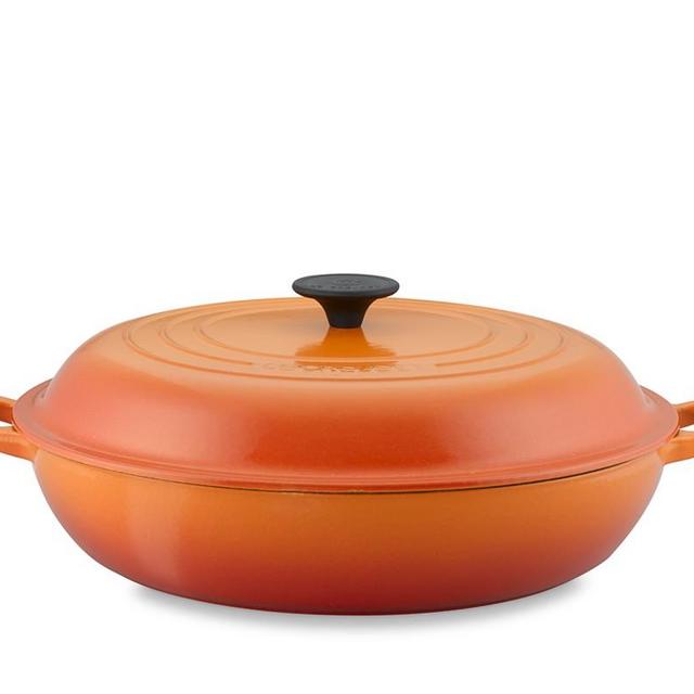 Le Creuset Signature Cast-Iron Braiser, 5-Qt., Flame