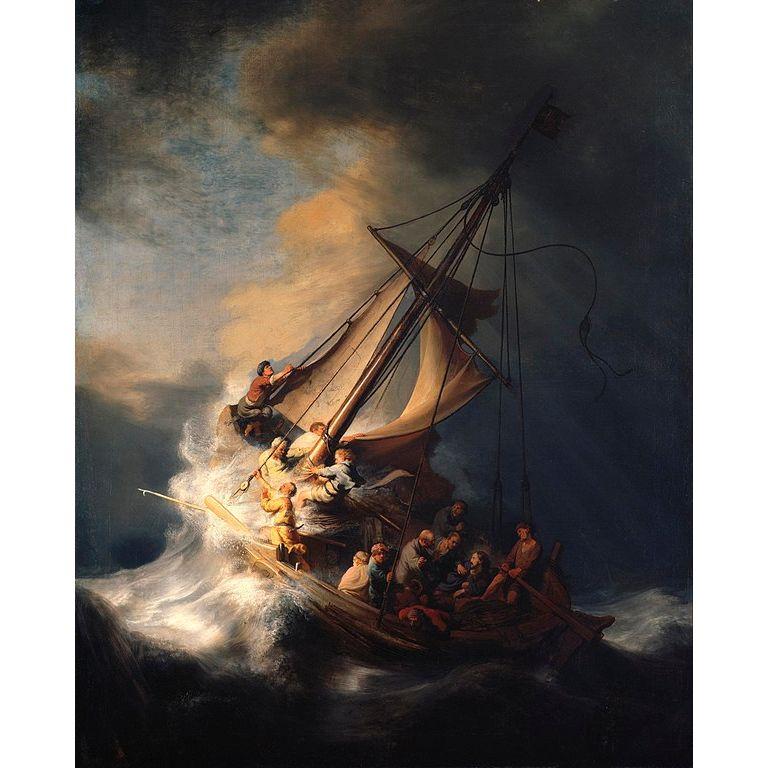 The Storm on the Sea of Galilee. Rembrandt van Rijn, 1633
