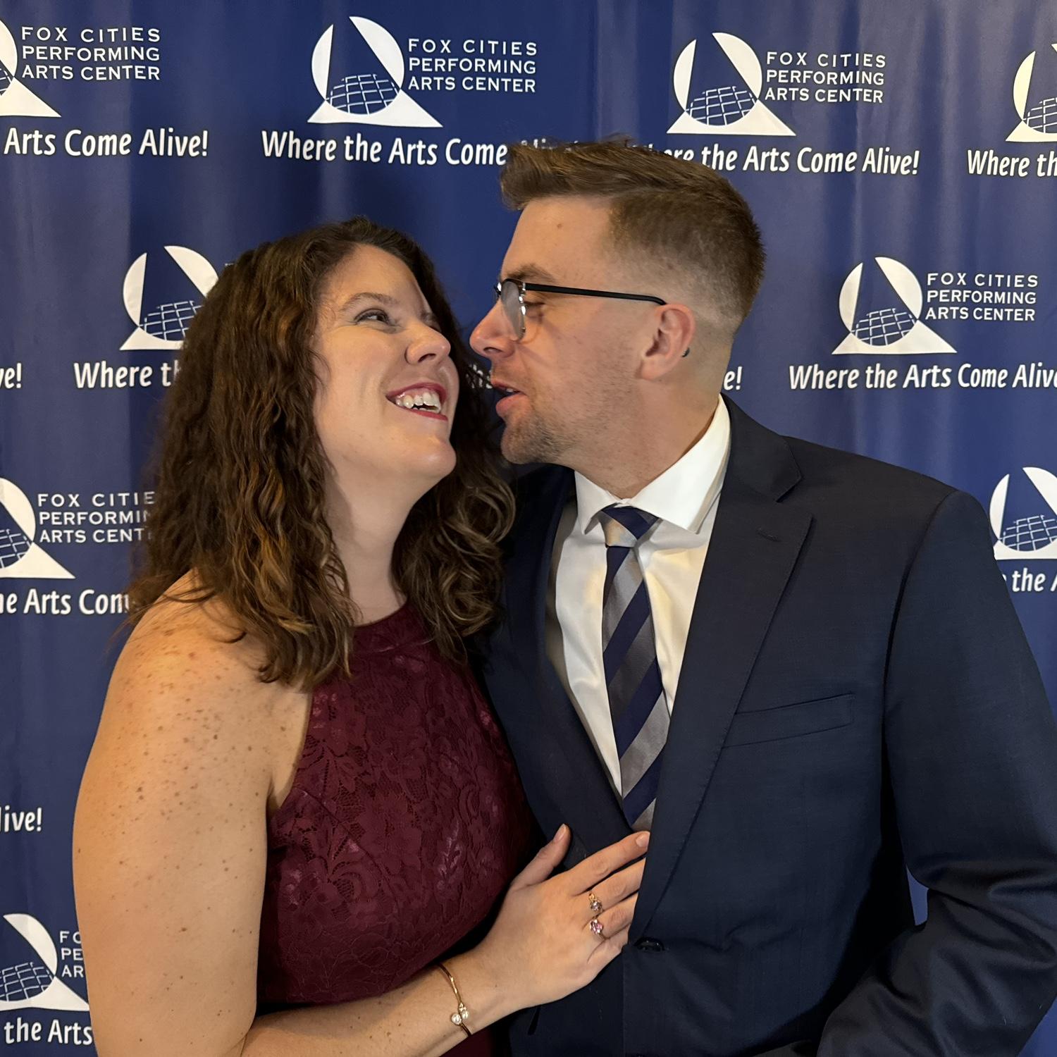 November 2023 - our first time getting all dressed up, for the Veterans Day symphony concert at the Appleton PAC.