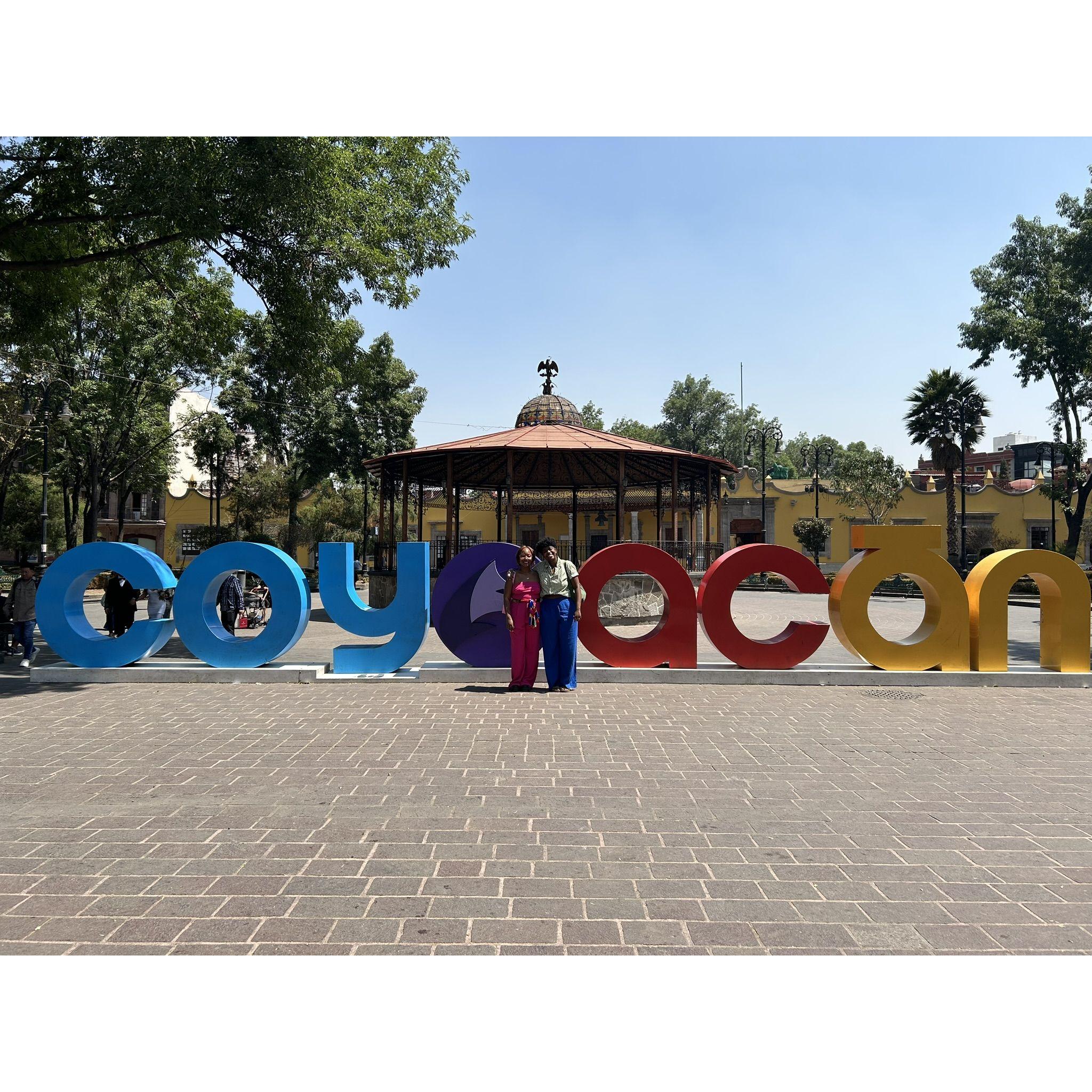 Visiting the colorful and quaint town of Coyoacan!