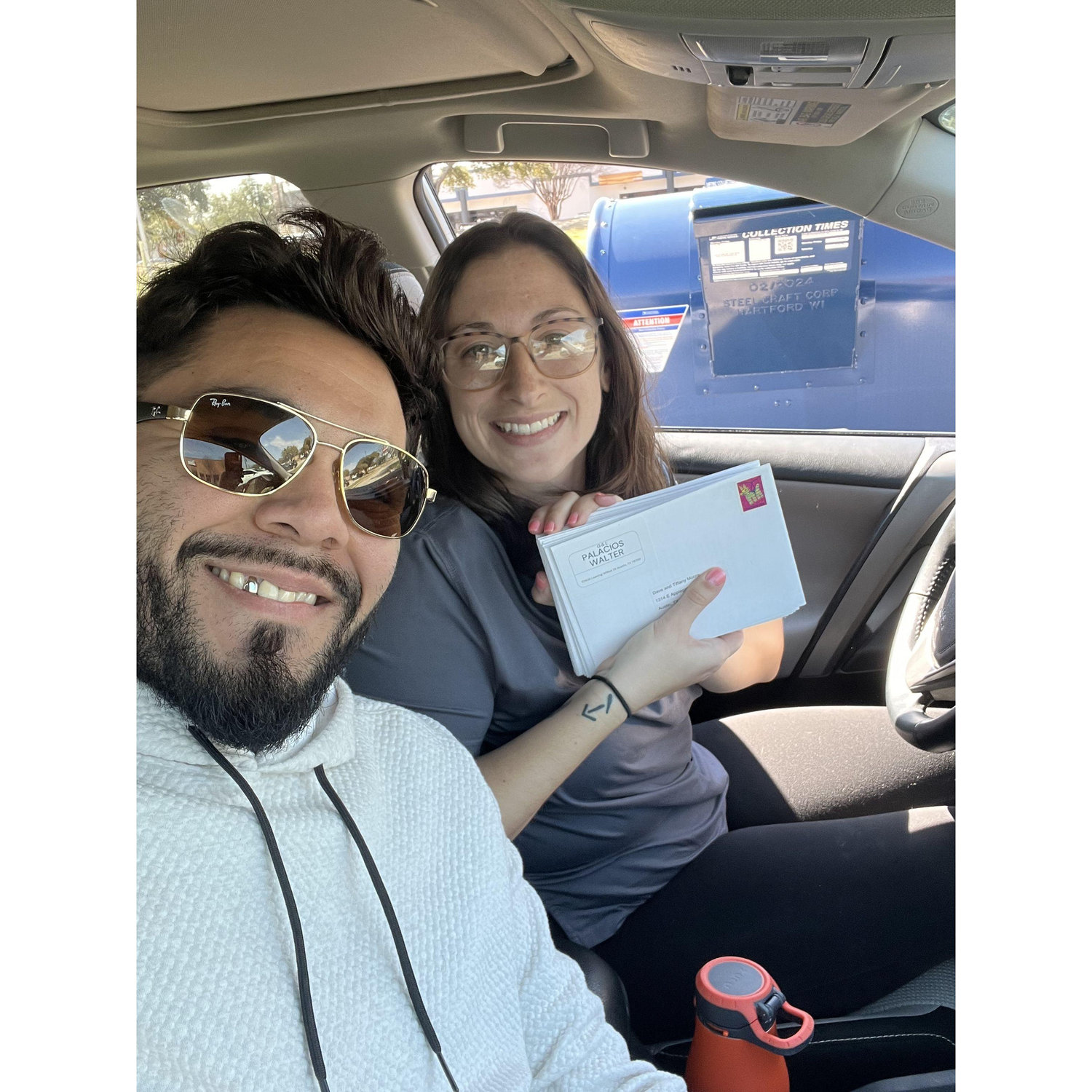 Mailing off your invites before heading down to SPI to say "I do"