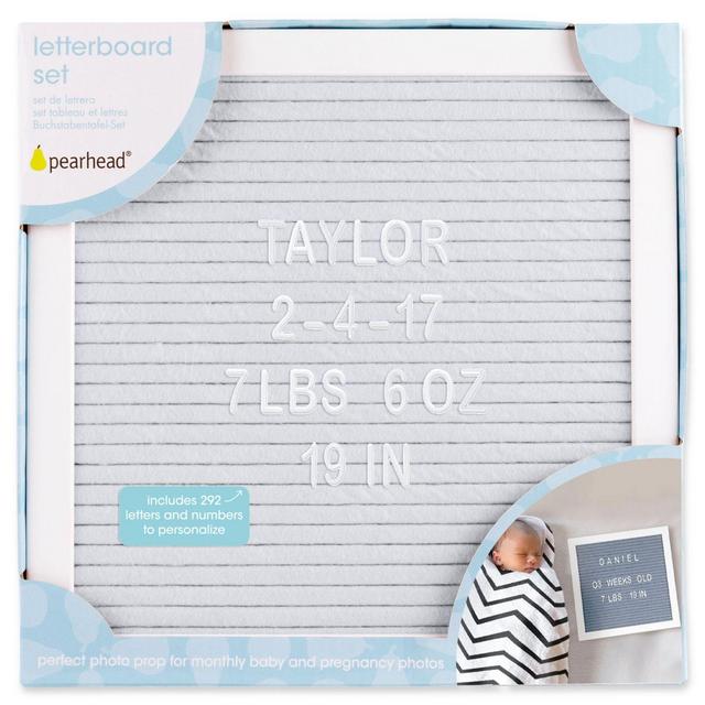 Pearhead® Felt Letter Board Set in Grey