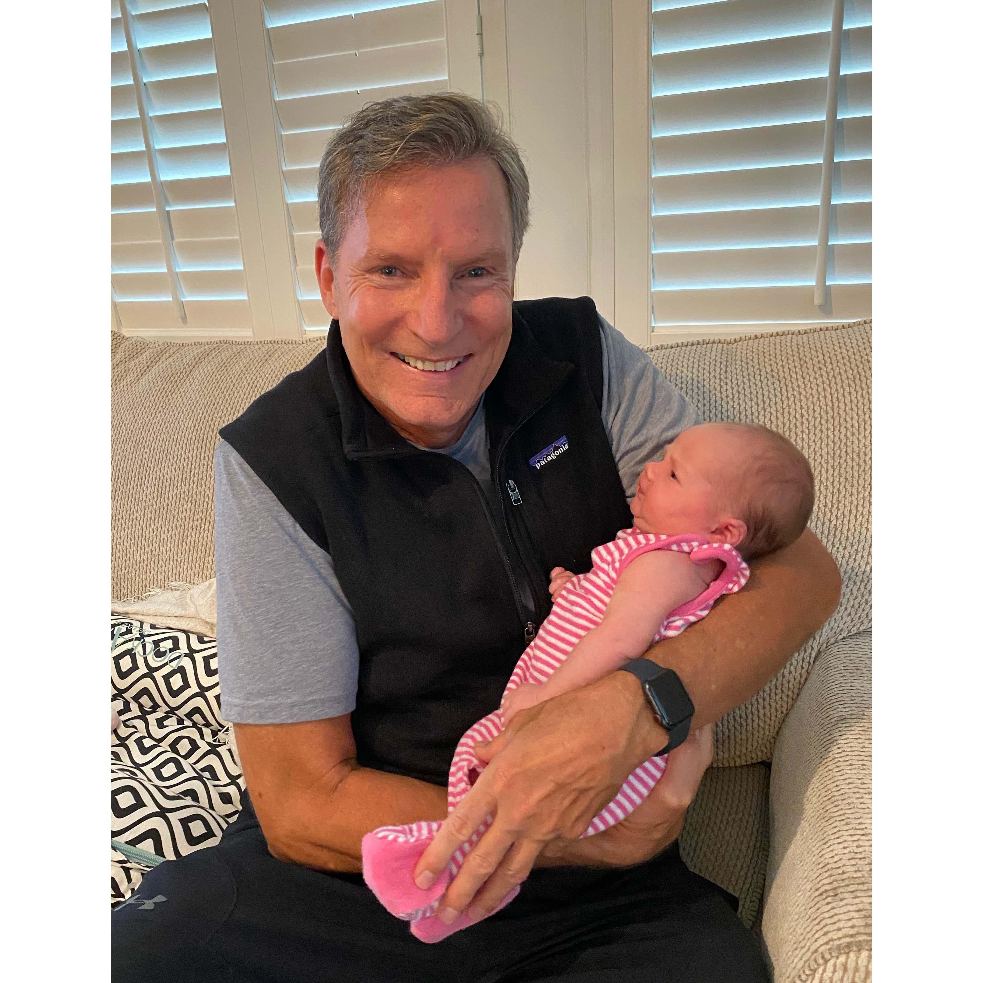 Rich and new granddaughter Adalyn April 2022