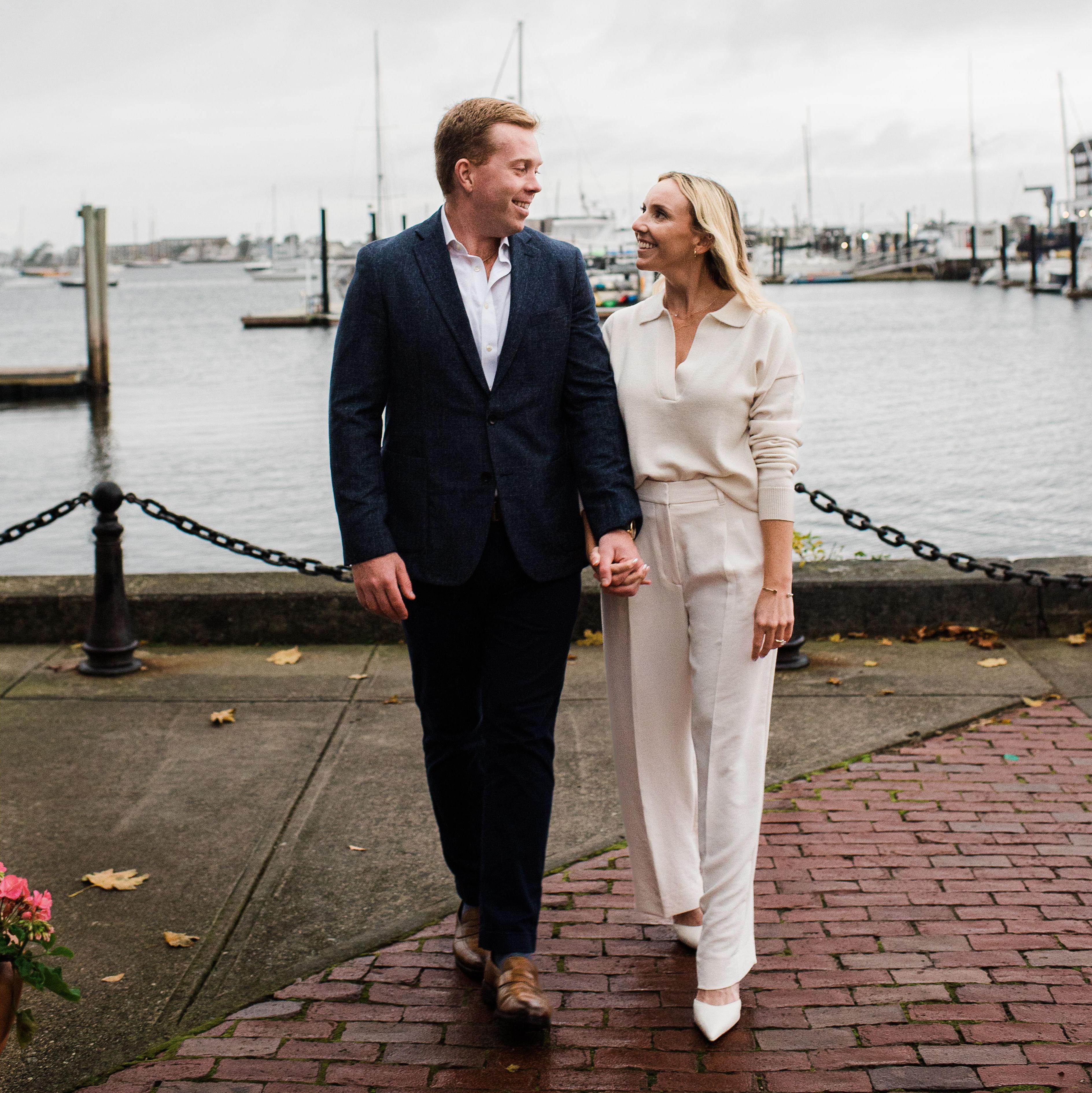 Engagement photos in Newport