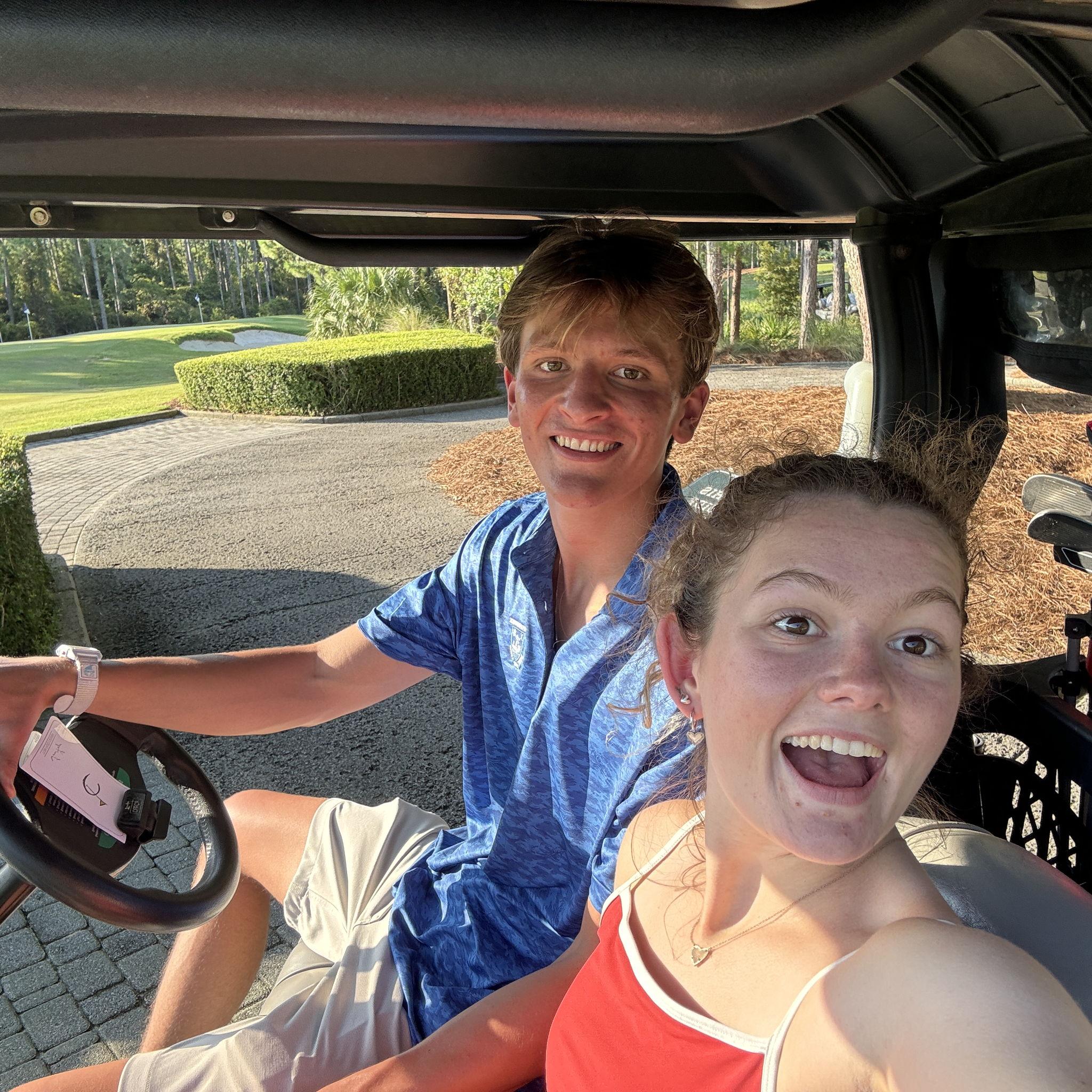 Chase's First Time Golfing!