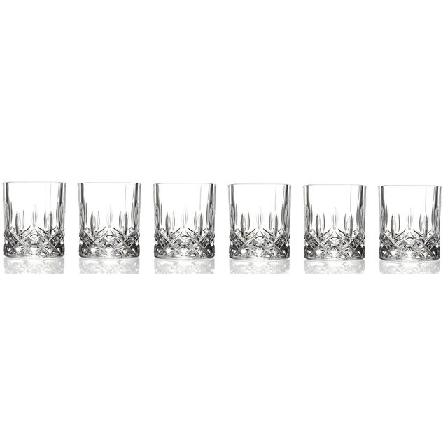 Lorren Home Trends Opera Crystal Double Old Fashionl set of 6