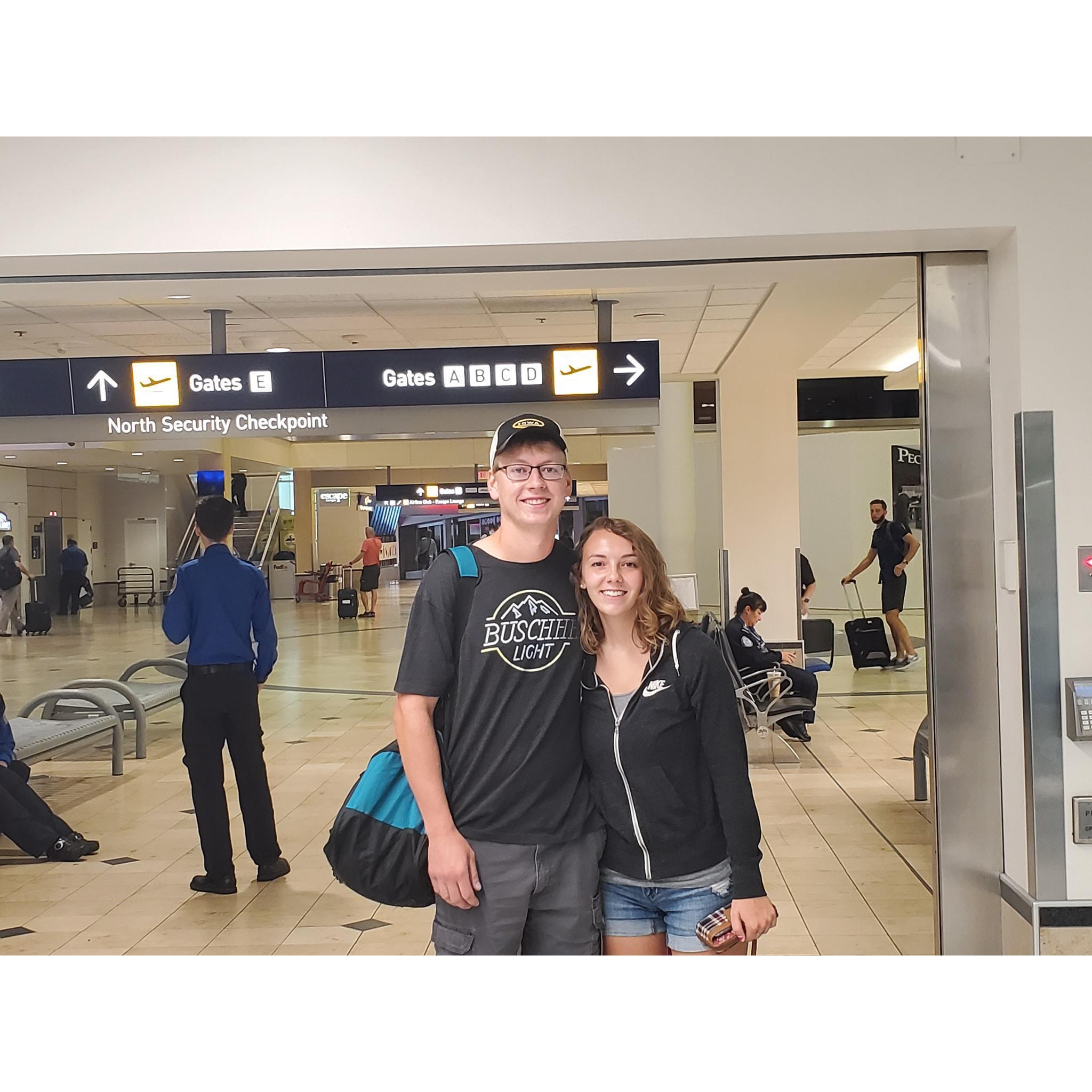 Crystal's first flight