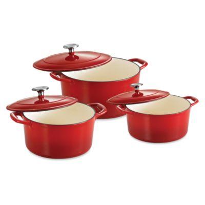 Tramontina® Gourmet Cast Iron Series 1000 5.5-Quart Covered Round Dutch Oven in Cobalt Blue