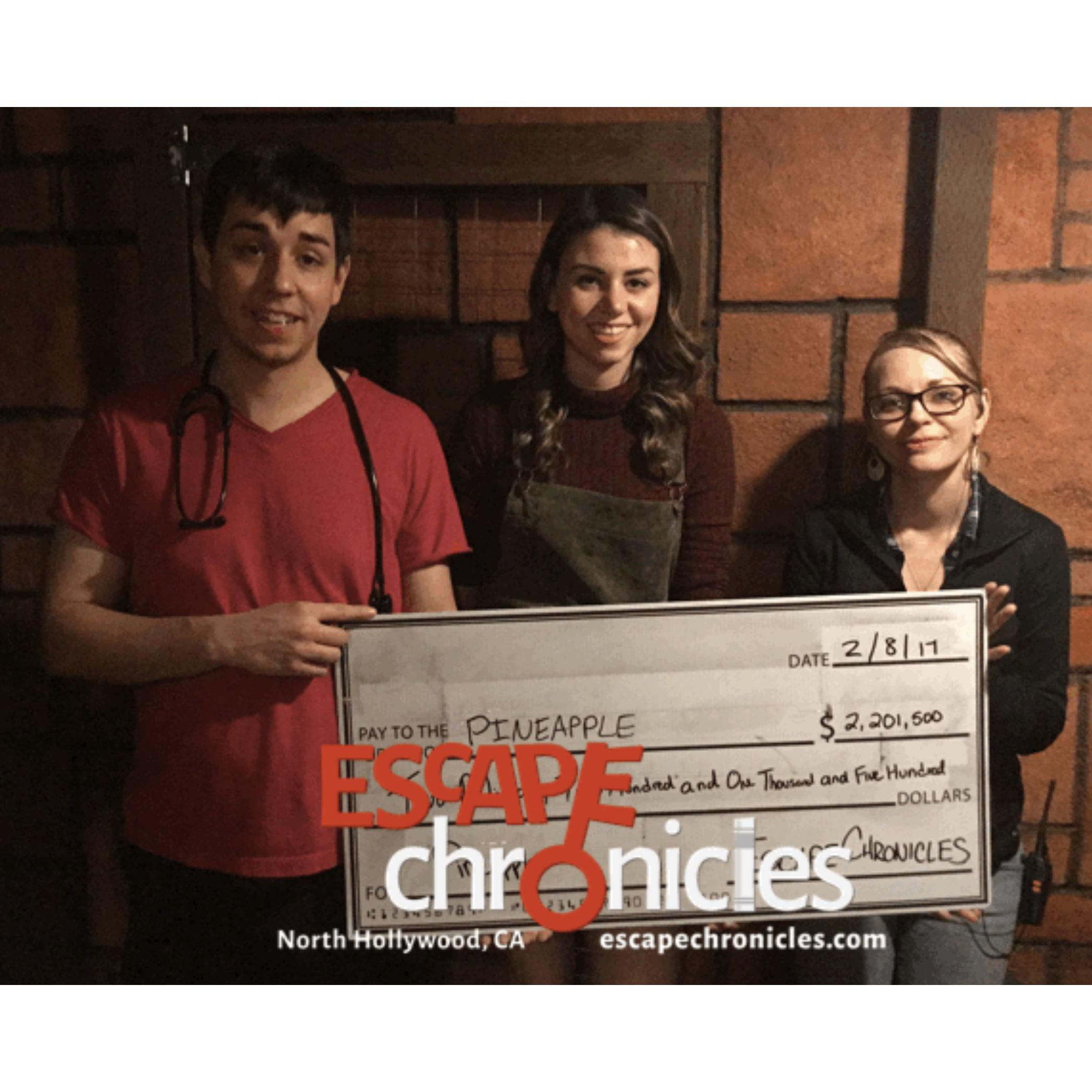 We do a lot of escape rooms