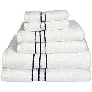 Superior Hotel Collection 6 Piece Towel Set - Charcoal