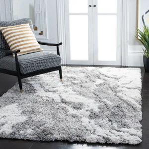 4 x 6 gray/ivory area rug